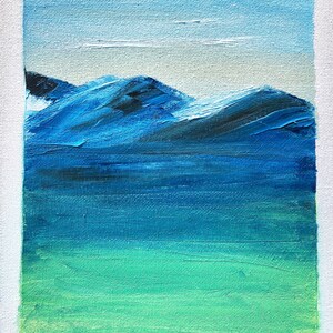 Original Oil Painting &quot;Blue Mountains&quot;, Landscape Art, Nature Art, Original Artwork