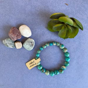 Healing Gemstone bracelets; 8 and 10mm beads; various healing energy gemstones; various size bracelets