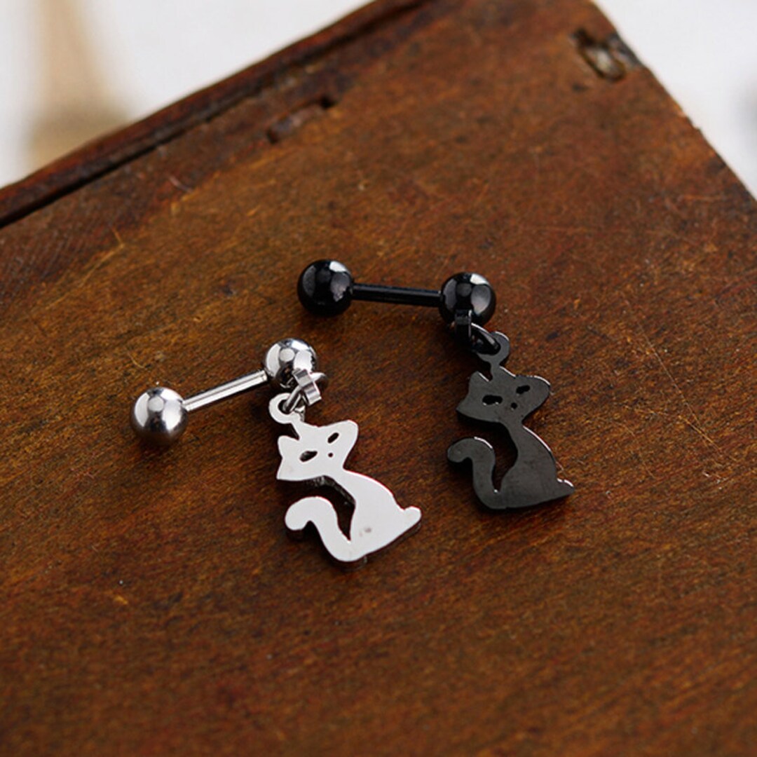 16g Cat Cartilage Earring 16g Helix Earring Helix Piercing Cartilage