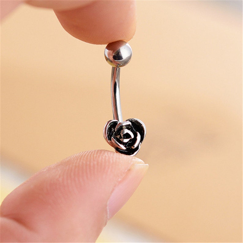 Navel Piercing Ring Navel Jewelry Belly ring flower Belly Button Jewelry,belly ring Piercing,Belly Ring