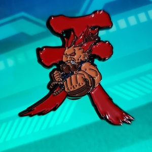 Akuma soft enamel pin