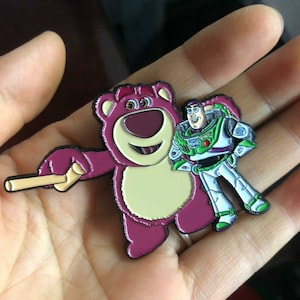 Buzz lightyear and Lotso bear pin