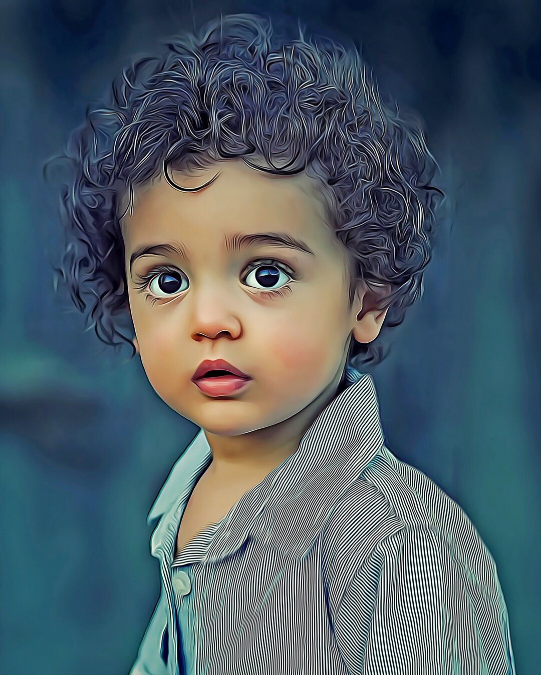 Digital Painting From Your Photo Commissioned Art. Pop Art. Etsy