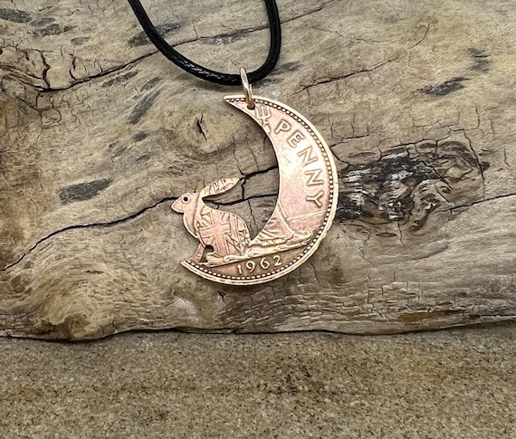 Moon Gazing Rabbit Pendant Special Gift for That Special