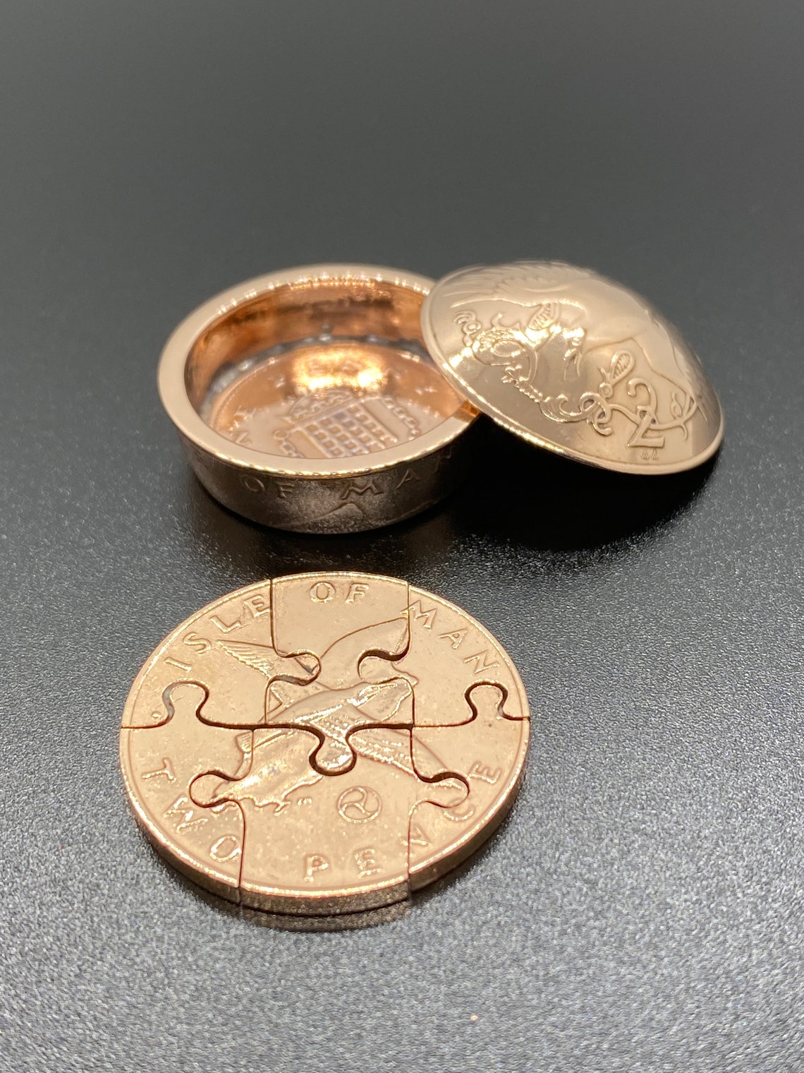 Unique Isle of Man 2p 6 Piece Coin Puzzle with or without pot | Etsy