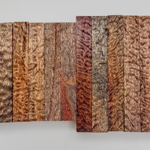 Pomelle Sapele Wood Pen Turning Blanks (Per Piece) -  Incredible Figure!!!