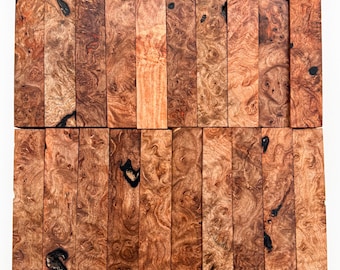 Premium Ebony Burl Wood Pen Blanks (Per Piece) – Highly Figured, Exotic & RARE