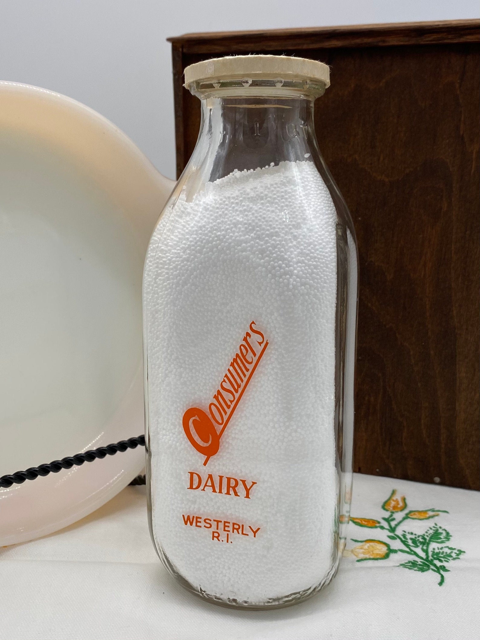 Vintage Dairy Farm Milk Bottle Consumers Dairy Westerly RI | Etsy