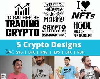 Crypto T Shirt Svg Bundle, Bitcoin Svg, Cricut SVG Files, Nft Art, Cryptocurrency Svg, Crypto Millionaire, NFT Gift, BTC Shirt, Hodl Shirt