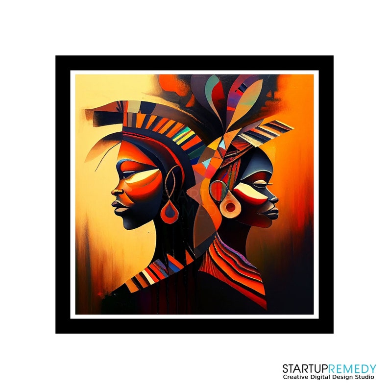 African Wall Art, AI Black Art, Black Arts, African Art, Art African