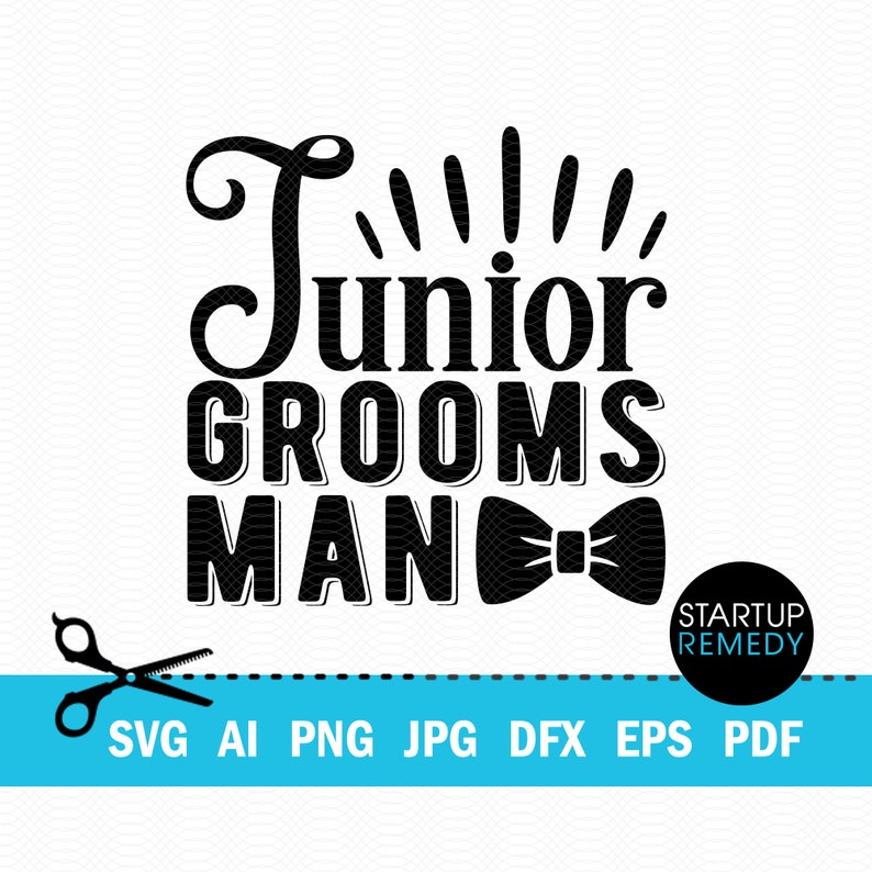 Junior Groomsman SVG, Groomsmen Gifts, Groom Svg, Wedding Svg, Marriage