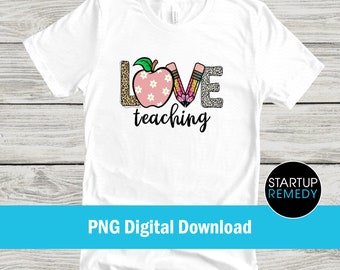 Teacher, Teacher PNG, Teacher Gifts, Teacher Shirts, Love Teacher Png, Leopard, Substitute Teacher Png, Sublimation Designs