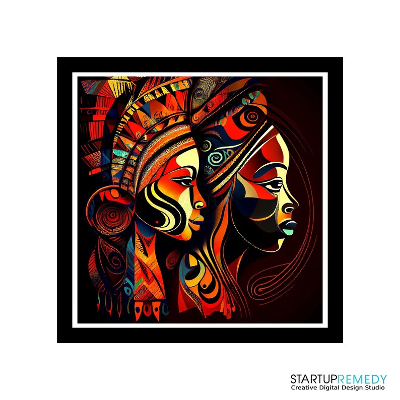 African Art Black Art East African Wall Art Abstract Black Etsy