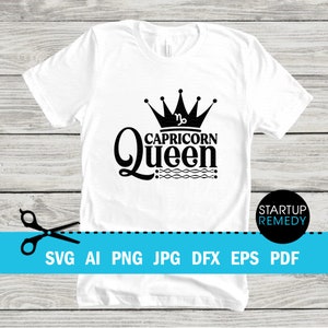 Capricorn Queen Svg, A Queen Was Born In December SVG, Capricorn SVG, Zodiac Svg, Capricorn Girl Svg, Its My Birthday Svg, Zodiac Sign, Png