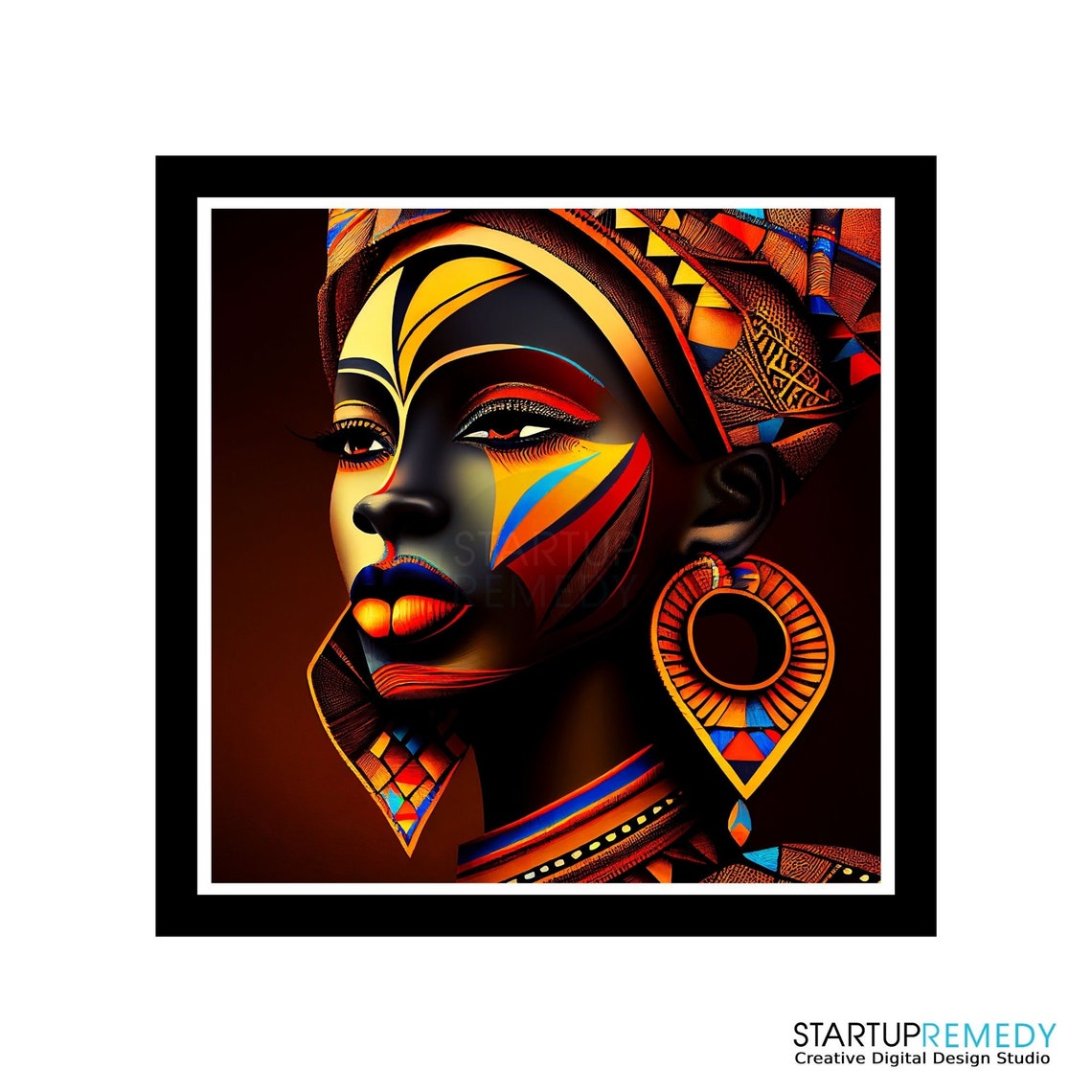 Black Art African Art Abstract Black Art East African Wall Etsy