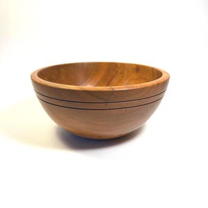 Decorative Hand Turned Cherry Wood Bowl