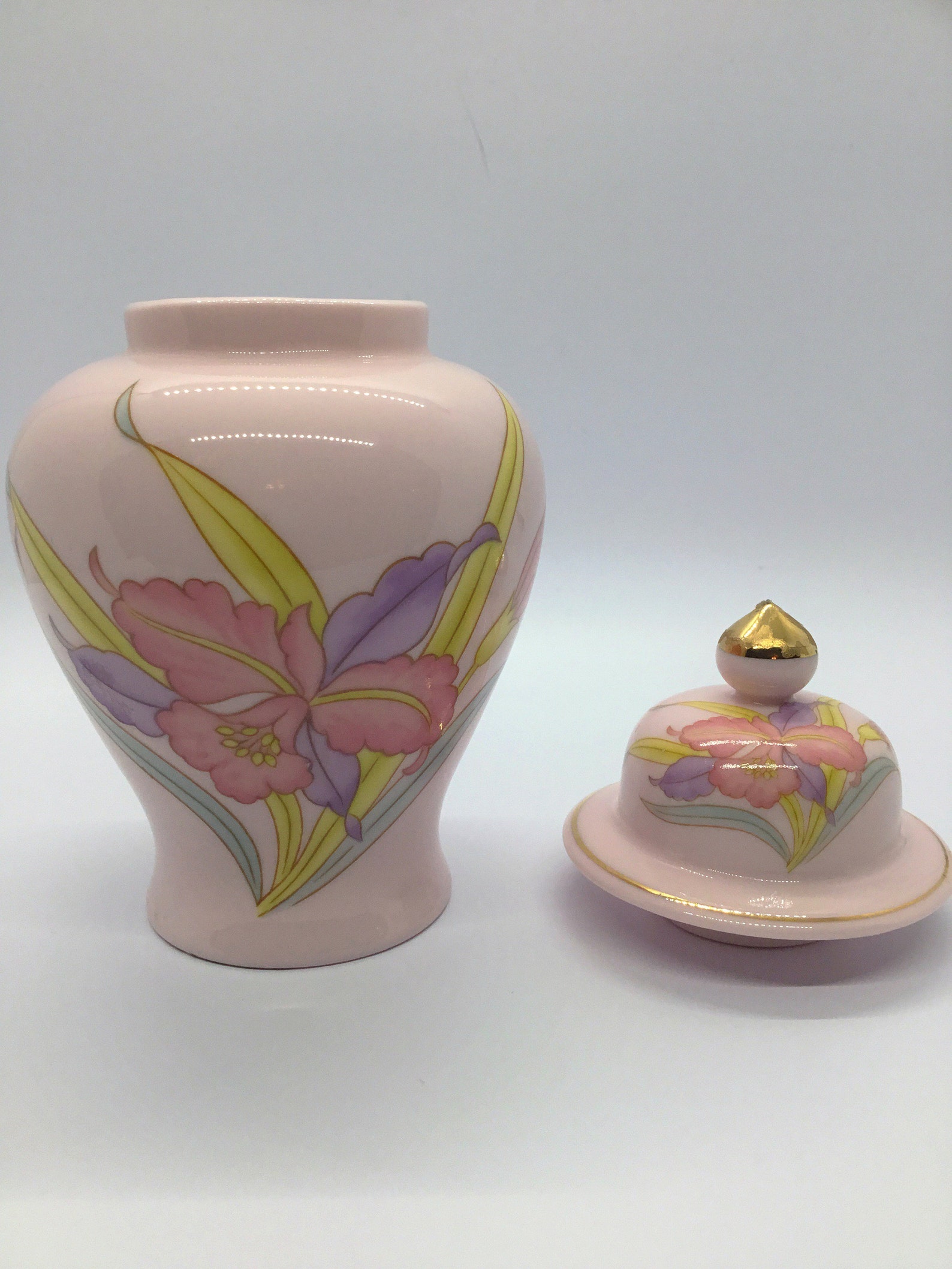 Vase miniature japonais peint à la main vintage avec couvercle Etsy