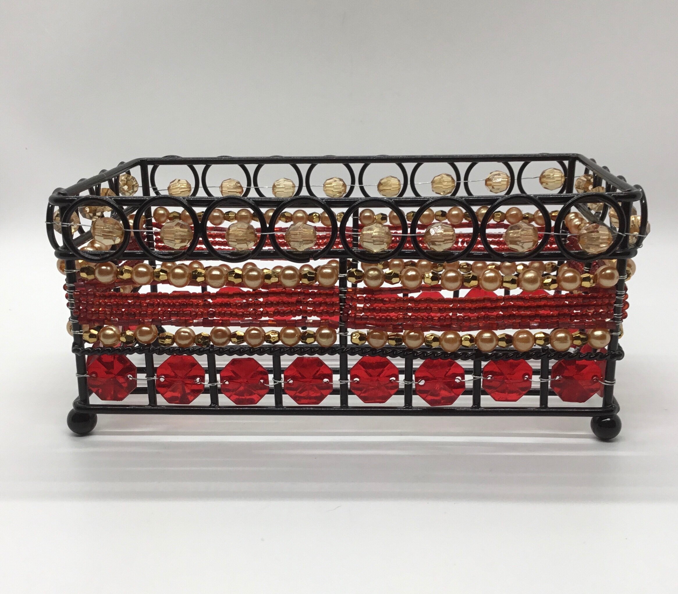 Beaded Decorative Tray Lotion/hand Soap Holder Trinket Etsy UK