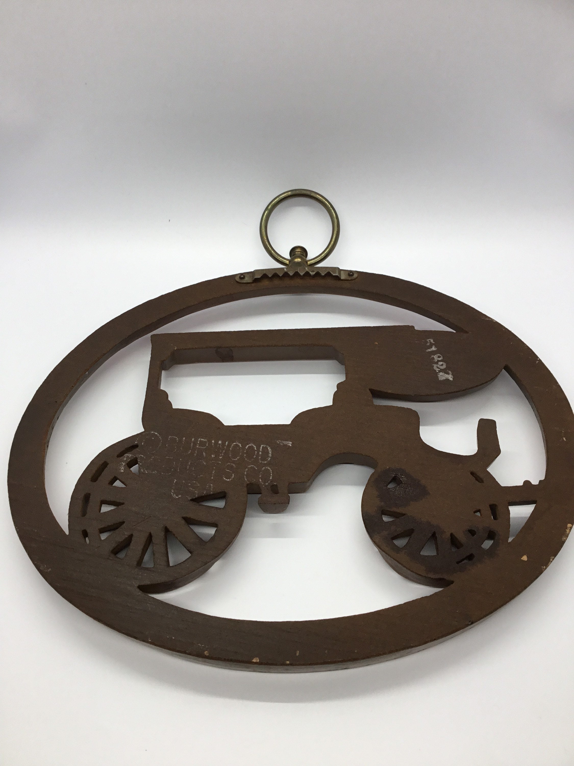 Vintage Burwood Antique Auto Wall Hanging Set of 2 - Etsy