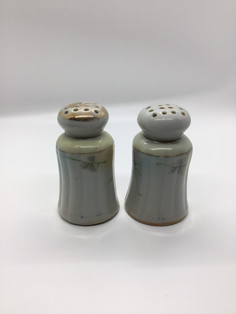 Antique Nippon Hand Painted Salt and Pepper Shakers With Etsy UK