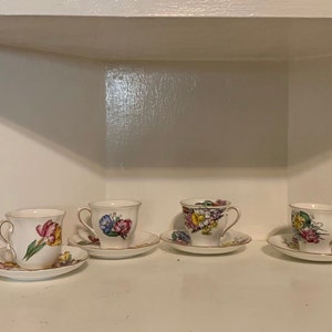 Vintage Victoria C&E England Bone China Teacup and Saucer