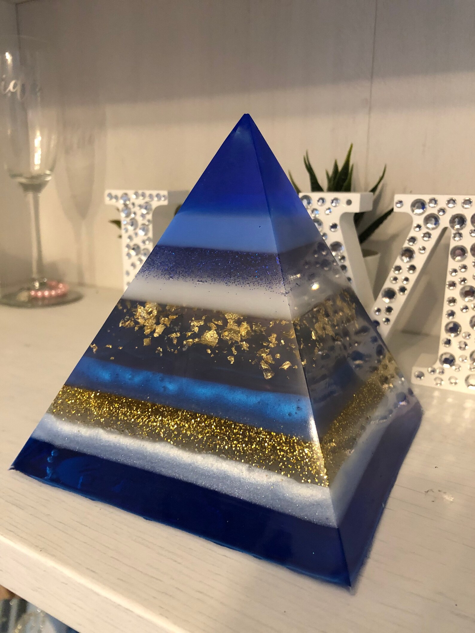 Handmade customised resin pyramid Etsy