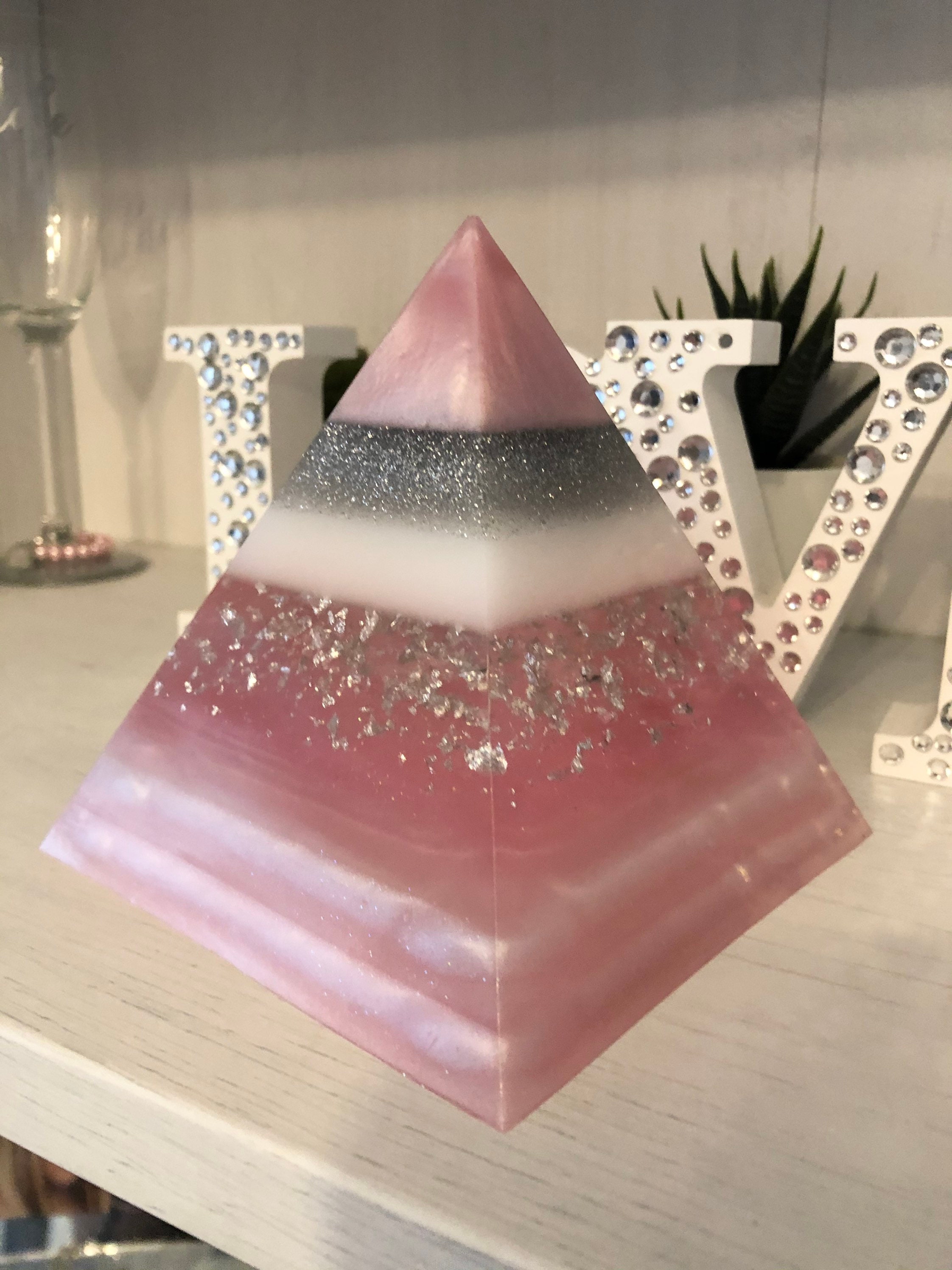 Personalised Cremation Ashes Memorial Pyramid Keepsake Resin Etsy