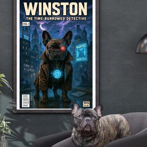 Personalized Pet Comic Book Poster | Custom Pet Wall Art | Unique Pet Portrait in Any Theme | Multiple Size Print Gifts | Dogs, Cats, & More
