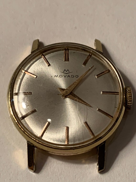 Ladies MOVADO ca 1970's 14K Gold capped and Stainl