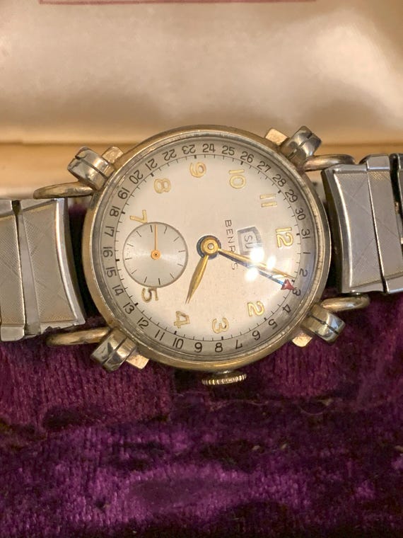 Vintage Benrus Calendar watch: 1950 Rolled Gold s… - image 2