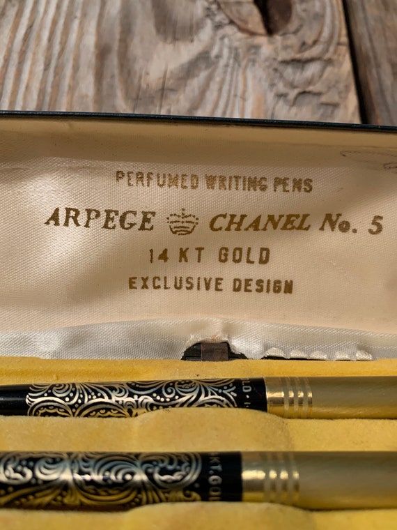 AUTHENTIC Arpege Chanel No 5 Solid 14K Gold Filigree Perfume 