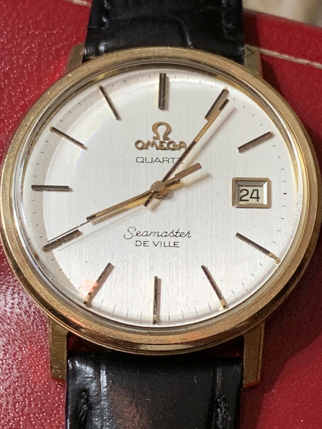 Vintage 1979 Omega Seamaster De Ville Quartz Watch Original Box Etsy