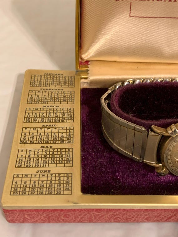Vintage Benrus Calendar watch: 1950 Rolled Gold s… - image 5