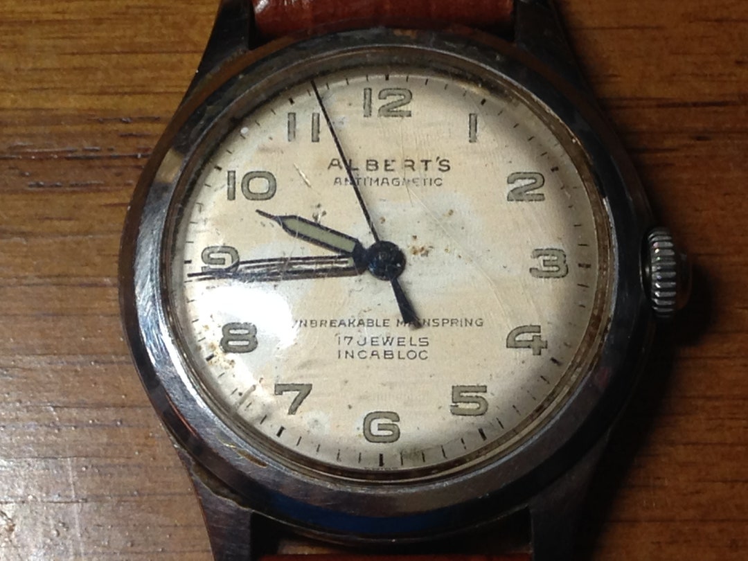 Ca 1950's Swiss Made by ALBERT'S Military Style Watch - Etsy