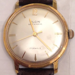 ELGIN Automatic 17 Jewels 36mm Men&#39;s watch Made in Germany High quality ca 1960 SERVICED