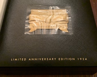 MONTBLANC 75TH ANNIVERSARY #146 The most desirable Fountain pen in luxury MINT Condition Solitaire Solid Sterling body with 18K R/Gold trim.