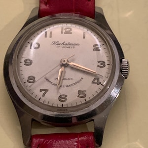 ca 1960 High Quality imported swiss movement subsidiary of Benrus Watch Co., and cased and sold as Herbstman Watch