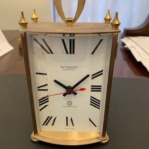 Wittnauer carriage clock electronic / transistorized ca 1940/41 very early serial #083 Made in France RARE