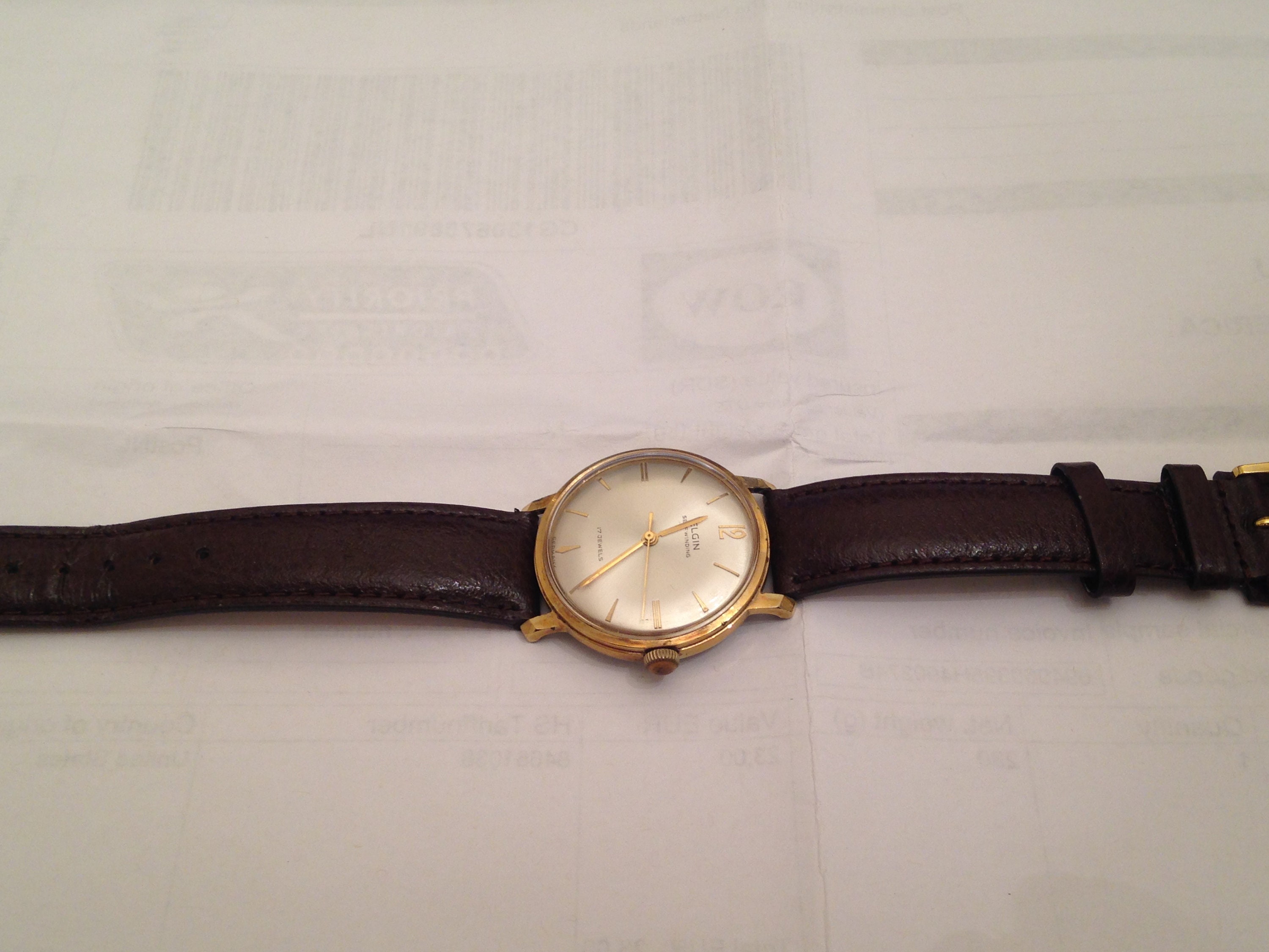 Buy ELGIN Automatic 17 Jewels 36mm Men s Watch Made in Germany