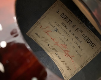 Antique Bowl Back Mandolin: L. Romito & Fll Carbone, Napoli, 1899