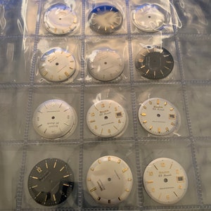 Factory NEW OLD STOCK Price is for (1) Only Bulova or Benrus mens wristwatch Dials from our shop inventory Priced to move. Watchmakers parts