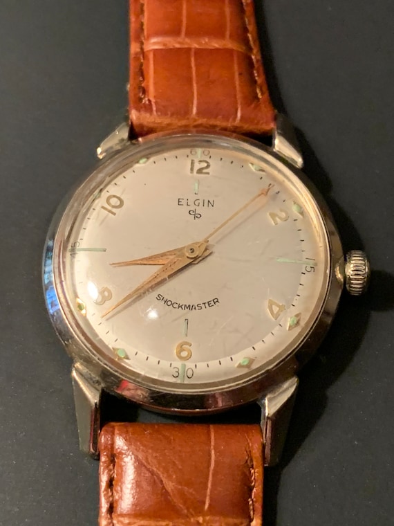 ELGIN / Shockmaster ca  50's all original 21 jewel