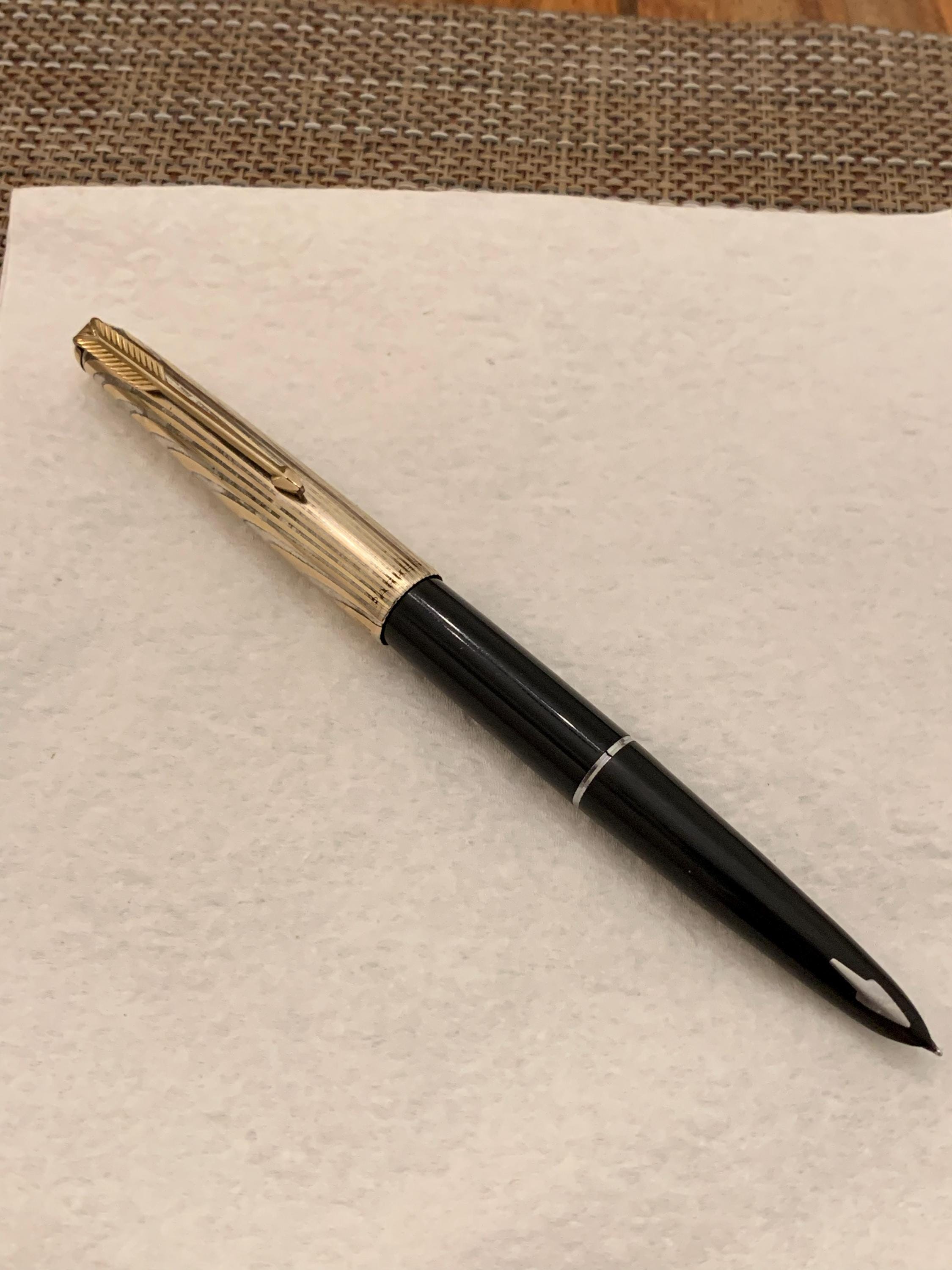Parker61 2本セットポールペンシャープペンシル金張り シャープペンシル/シルバー×ゴールド/2本セットの パーカー/ボールペン 12K 筆記具