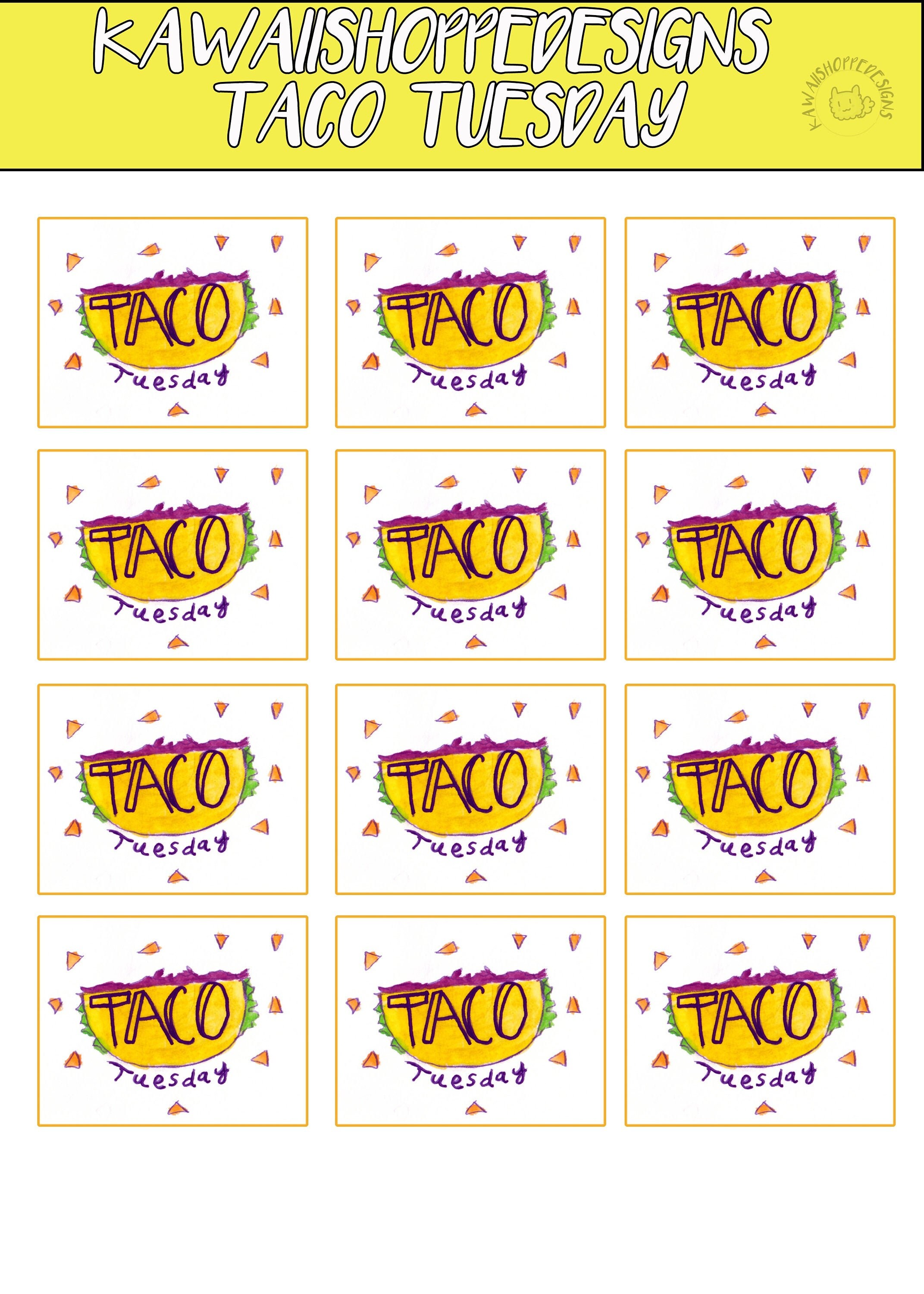 $2 tuesday planner stickers