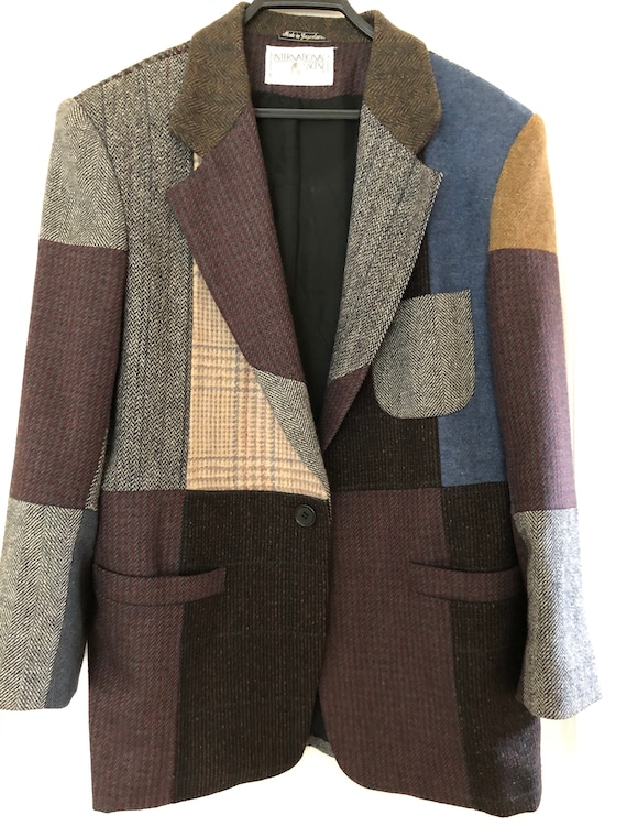 International Scene Wool Patchwork Jacket