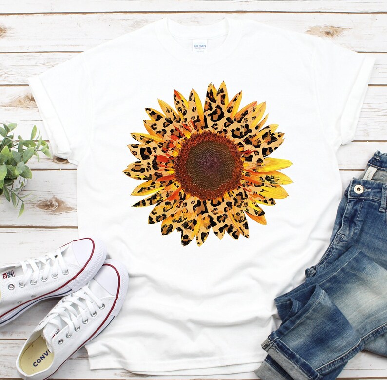 Download Leopard Sunflower PNG Sublimation Sublimation Printing | Etsy