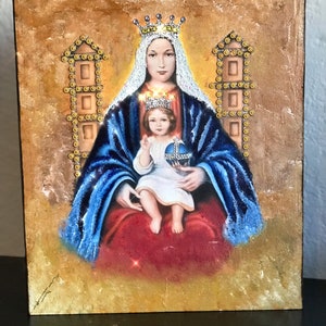Nuestra Señora de Coromoto. Nuestra Señora de Coromoto (con recubrimiento epoxi transparente)
