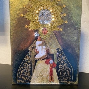 Virgen Del Mar. Nuestra Señora del Mar (Con recubrimiento epoxi transparente)