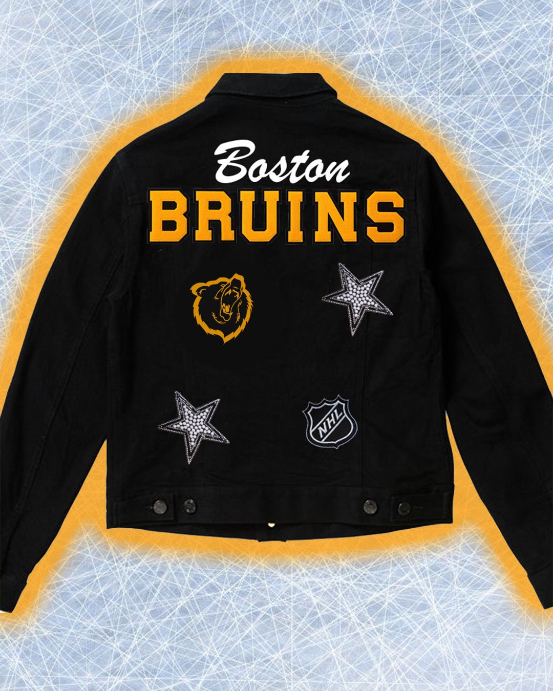 NHL Denim Jacket - Etsy