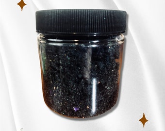 Black Magic Bath Crumble, black bath bomb, black bath crumble, halloween bath bomb, black bath